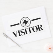 staatsinstelling crimineel krankzinnige bezoeker rechthoekige sticker (Envelop)