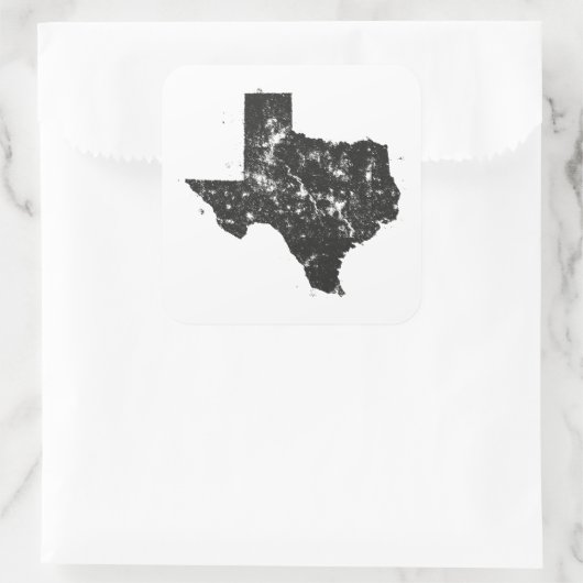  staatskaart Silhouet van Texas Stickers (Tas)