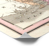  staatskaart van Alabama (1827) Poster (Hoek)