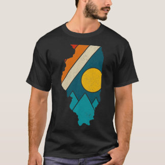 staatskaart van Illinois, hoogstaande prijs T-shirt