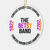 Staatskampioenschap Betsy Band Keramisch Ornament (Links)