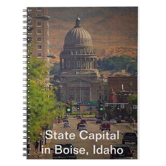 Staatskapitaal in Boise, Idaho Notitieboek (Voorkant)