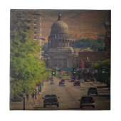 Staatskapitaal in Boise, Idaho Tegeltje (Voorkant)