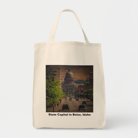 Staatskapitaal in Boise, Idaho Tote Bag (Voorkant)