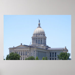 Staatskapitaal Oklahoma Poster