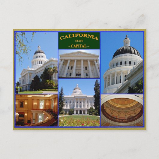 Staatskapitaal van Californië Briefkaart (Voorkant)