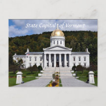 Staatskapitaal Vermont-Briefkaart