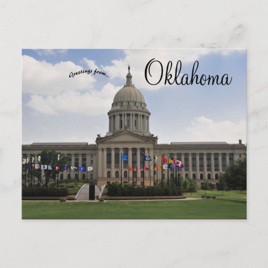 Staatskapitalgebouw Oklahoma Briefkaart (Voorkant)