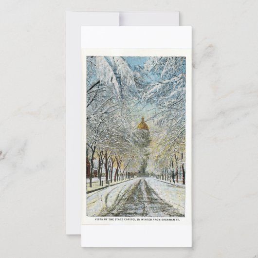 Staatskapitel in Winter, Denver, Colorado Feestdagenkaart (Voorkant)