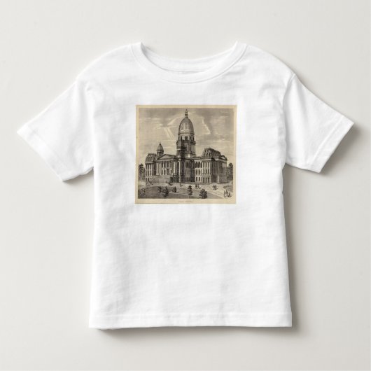 Staatskapitolgebouw, Springfield, Ill Kinder Shirts (Voorkant)