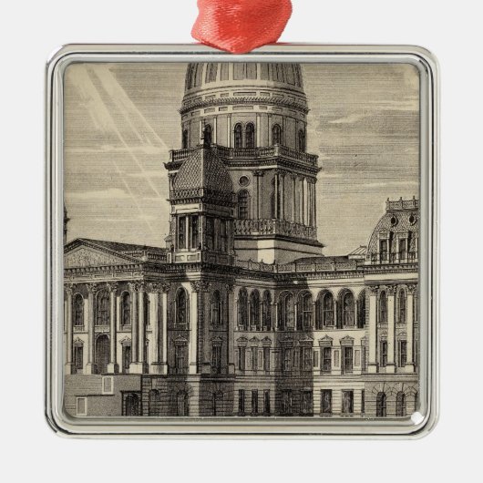 Staatskapitolgebouw, Springfield, Ill Metalen Ornament (Voorkant)