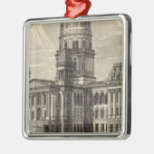 Staatskapitolgebouw, Springfield, Ill Metalen Ornament (Links)
