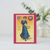  staatsmeisje Nebraska, tennis Briefkaart (Staand voorkant)