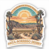 Staatspark Anza-Borrego Sticker (Voorkant)
