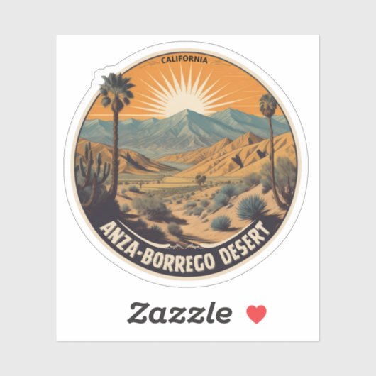 Staatspark Anza-Borrego Sticker (Vel)