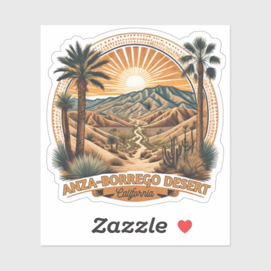 Staatspark Anza-Borrego Sticker (Vel)