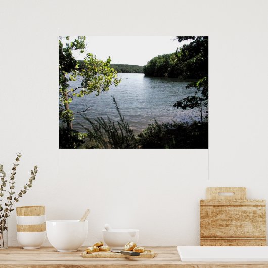 Staatspark van het Ozarks-meer Poster (Keuken)