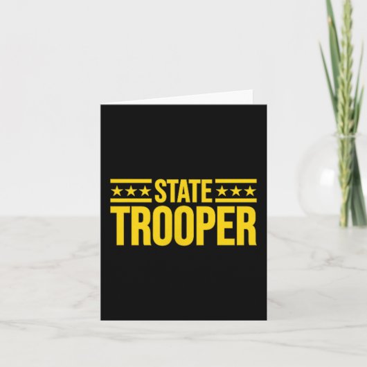 Staatspolitie Uniform Kostuum Kaart (Voorkant)