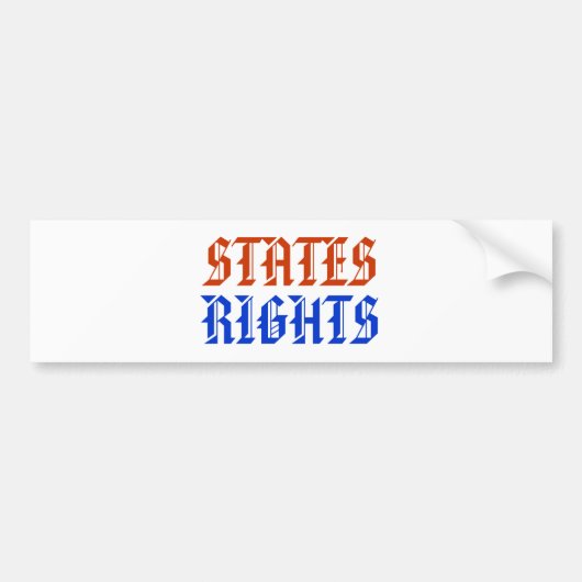 STAATSRECHTEN BUMPERSTICKER (Voorkant)