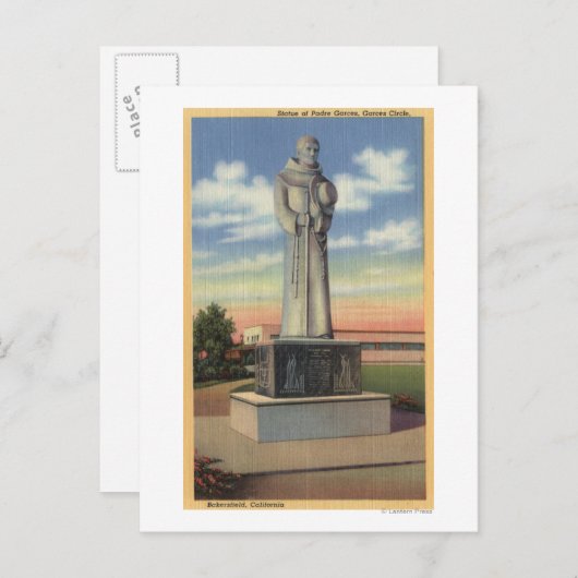 Staatstaal van de padre Garces in de Garces-cirkel Briefkaart (Voorkant / Achterkant)