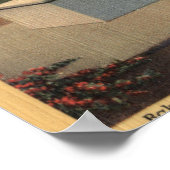 Staatstaal van de padre Garces in de Garces-cirkel Poster (Hoek)