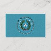 STAATSVERZEGELING VAN TEXAS VISITEKAARTJE (Achterkant)