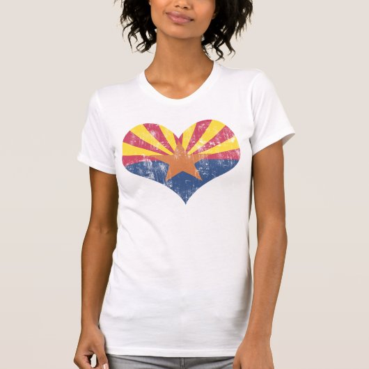  staatsvlag Arizona Heart T-shirt (Voorkant)