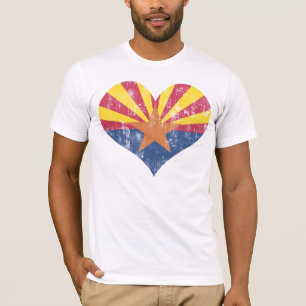 staatsvlag Arizona Heart T-shirt