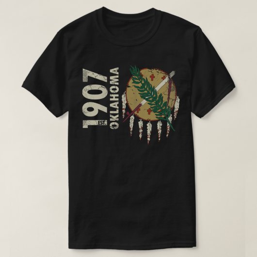 staatsvlag van 1907, Oklahoma T-shirt (Design voorkant)