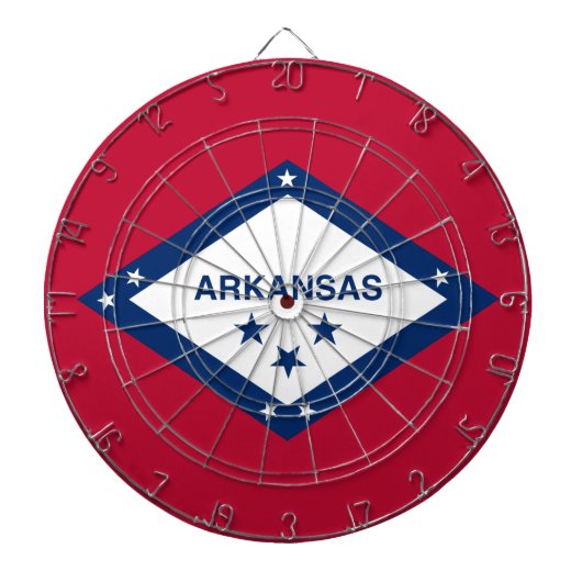 Staatsvlag van Arkansas Dartbord (Voorkant)