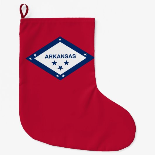 Staatsvlag van Arkansas Grote Kerstsok (Voorkant)