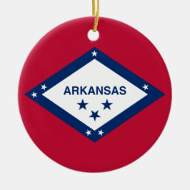 Staatsvlag van Arkansas Keramisch Ornament