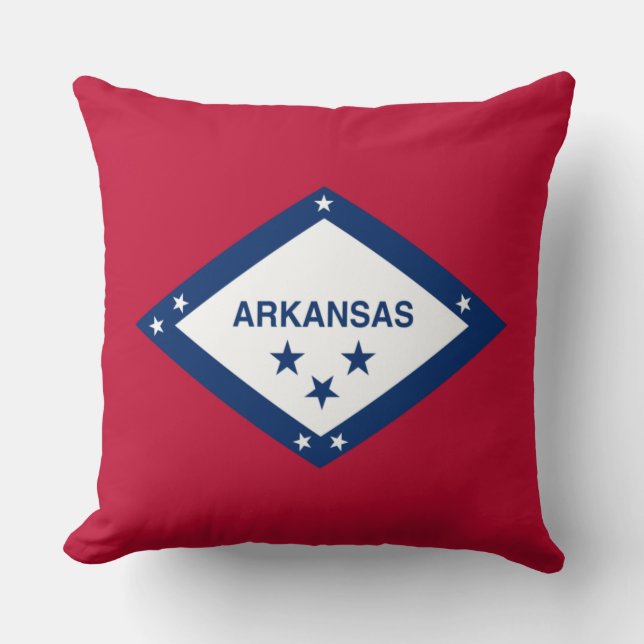 Staatsvlag van Arkansas Kussen (Voorkant)
