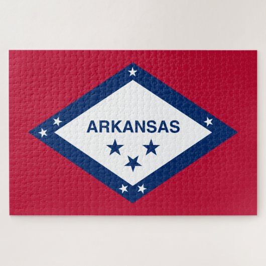 Staatsvlag van Arkansas Legpuzzel (Horizontaal)