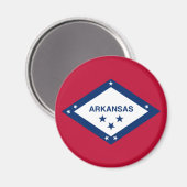 Staatsvlag van Arkansas Magneet (Voorkant / Achterkant)