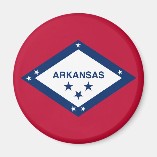 Staatsvlag van Arkansas Magneet (Voorkant)