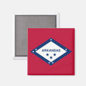 Staatsvlag van Arkansas Magneet (Voorkant / Achterkant)