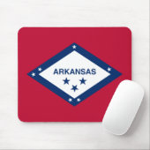 Staatsvlag van Arkansas Muismat (Met muis)