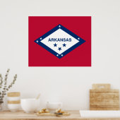Staatsvlag van Arkansas Poster (Keuken)