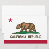 Staatsvlag van Californië Briefpapier (Voorkant / Achterkant)