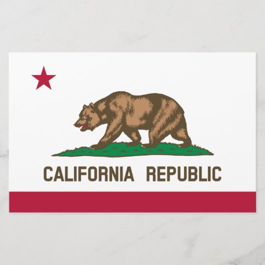 Staatsvlag van Californië Briefpapier (Voorkant)