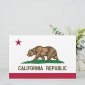 Staatsvlag van Californië Briefpapier (Staand voorkant)