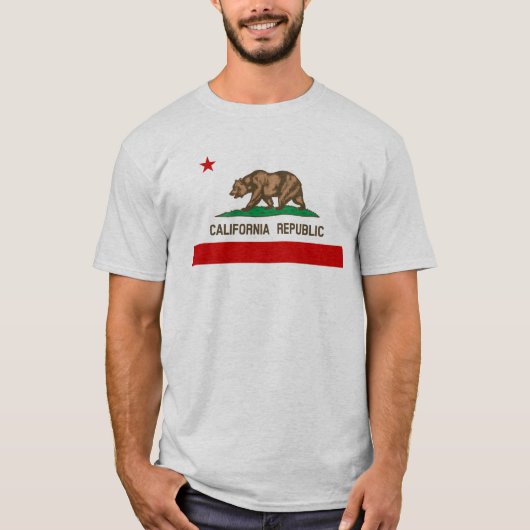staatsvlag van Californië T-shirt (Voorkant)