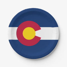 Staatsvlag van Colorado Papieren Bordje