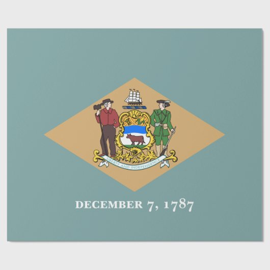 Staatsvlag van Delaware (DE, VS) Cadeaupapier (Vlak)