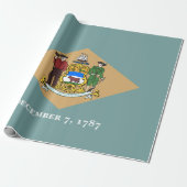 Staatsvlag van Delaware (DE, VS) Cadeaupapier (Uitgerold)