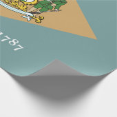 Staatsvlag van Delaware (DE, VS) Cadeaupapier (Hoek)