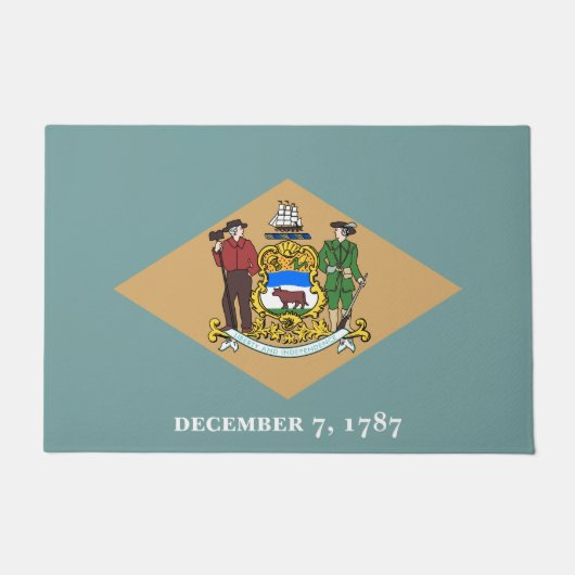 Staatsvlag van Delaware (DE, VS) Deurmat (Voorkant)