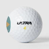 Staatsvlag van Delaware (DE, VS) Golfballen (Logo)