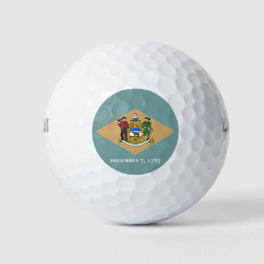 Staatsvlag van Delaware (DE, VS) Golfballen (Voorkant)